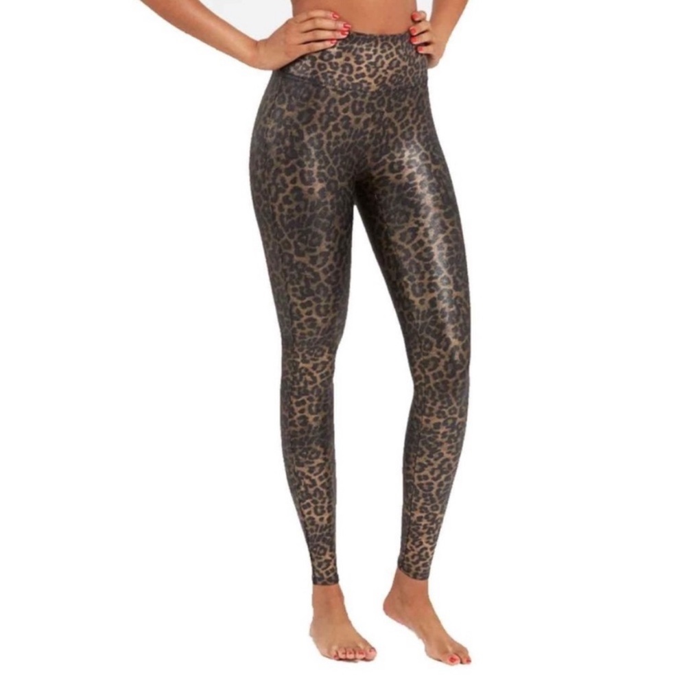 SPANX Faux Leather Leopard Leggings - Picture 3 of 3